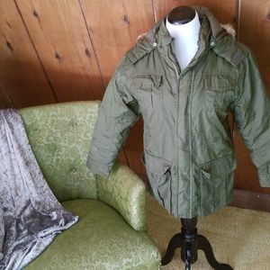 Crazy 8 Childs Puffer Coat Fuzzy Hood